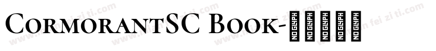 CormorantSC Book字体转换